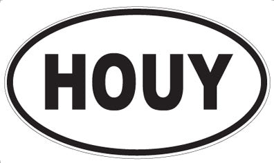 HOUY - Oval Magnet