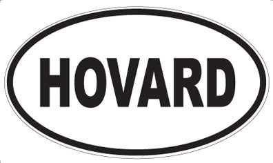 HOVARD - Oval Sticker