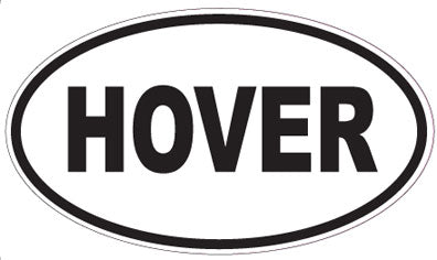 HOVER - Oval Sticker