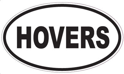 HOVERS - Oval Sticker