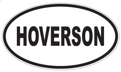 HOVERSON - Oval Magnet