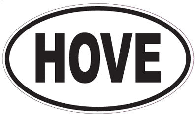 HOVE - Oval Sticker
