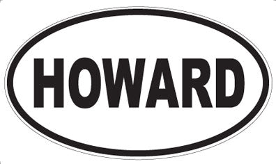 HOWARD - Oval Magnet