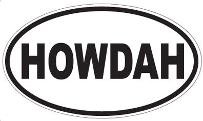 HOWDAH - Oval Sticker