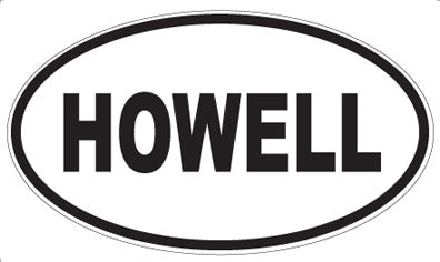 HOWELL - Oval Magnet