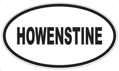 HOWENSTINE - Oval Sticker
