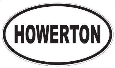 HOWERTON - Oval Sticker