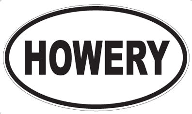 HOWERY - Oval Magnet