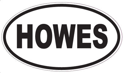 HOWES - Oval Sticker
