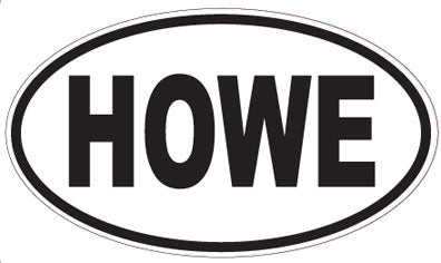 HOWE - Oval Sticker
