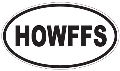 HOWFFS - Oval Sticker