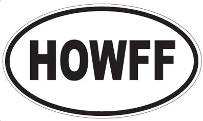 HOWFF - Oval Magnet