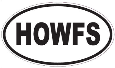 HOWFS - Oval Magnet