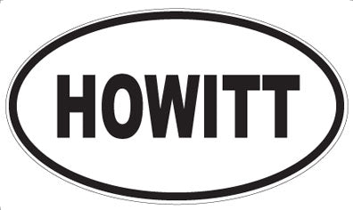 HOWITT - Oval Magnet