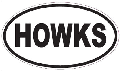 HOWKS - Oval Sticker