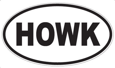 HOWK - Oval Magnet