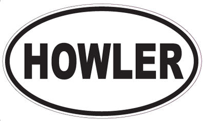 HOWLER - Oval Sticker