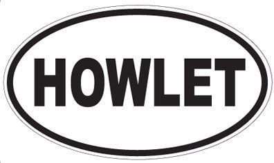 HOWLET - Oval Sticker