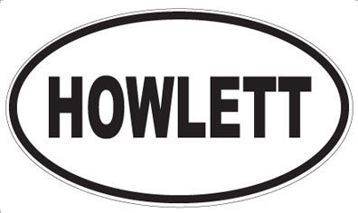 HOWLETT - Oval Magnet