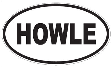 HOWLE - Oval Magnet