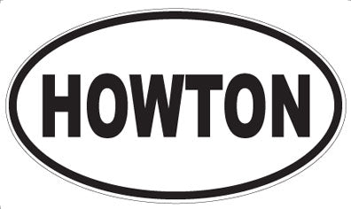HOWTON - Oval Sticker