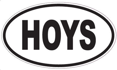 HOYS - Oval Sticker