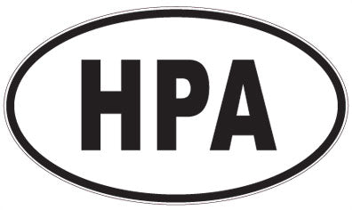 HPA - 3 Letter Initials Oval Magnet