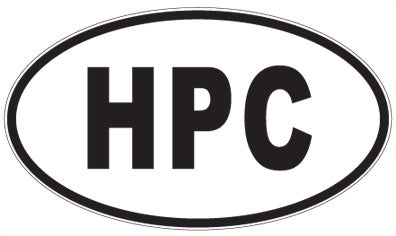 HPC - 3 Letter Initials Oval Magnet