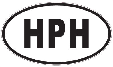HPH - 3 Letter Initials Oval Sticker