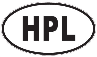HPL - 3 Letter Initials Oval Magnet