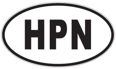HPN - 3 Letter Initials Oval Sticker