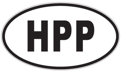 HPP - 3 Letter Initials Oval Sticker