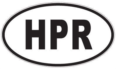 HPR - 3 Letter Initials Oval Magnet