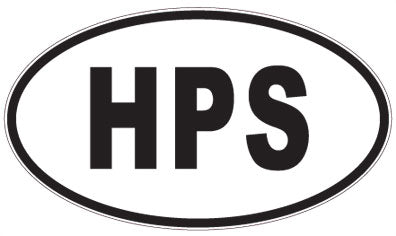 HPS - 3 Letter Initials Oval Magnet