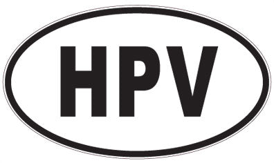 HPV - 3 Letter Initials Oval Magnet
