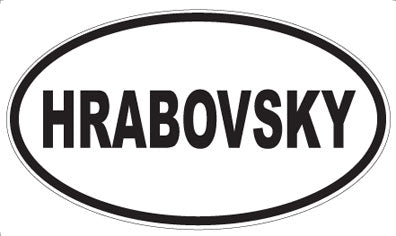 HRABOVSKY - Oval Magnet