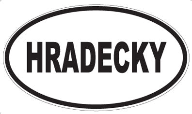 HRADECKY - Oval Sticker