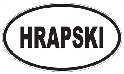 HRAPSKI - Oval Magnet