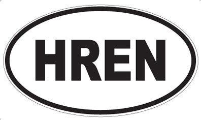 HREN - Oval Sticker
