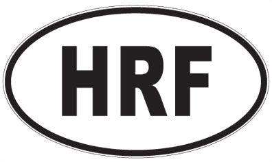 HRF - 3 Letter Initials Oval Magnet