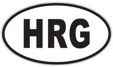 HRG - 3 Letter Initials Oval Magnet