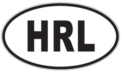 HRL - 3 Letter Initials Oval Magnet