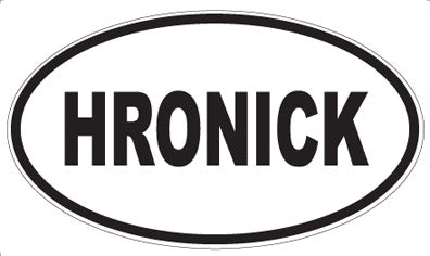 HRONICK - Oval Sticker