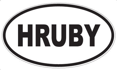 HRUBY - Oval Magnet