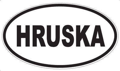 HRUSKA - Oval Magnet