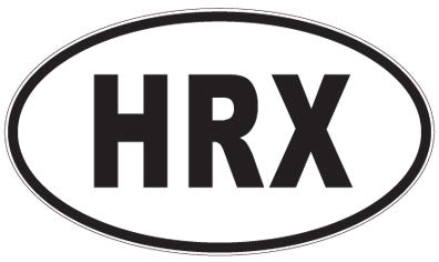HRX - 3 Letter Initials Oval Sticker