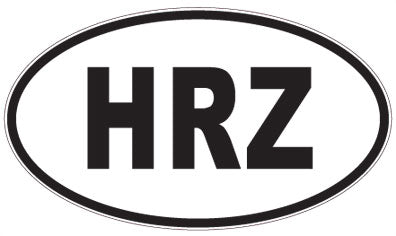 HRZ - 3 Letter Initials Oval Magnet