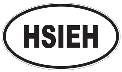 HSIEH - Oval Magnet