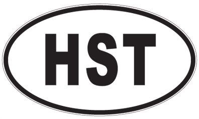 HST - 3 Letter Initials Oval Sticker