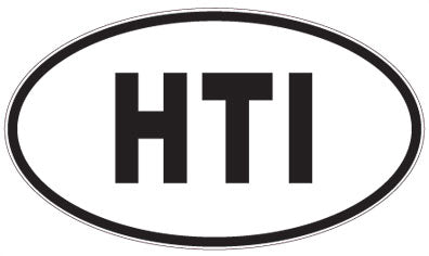 HTI - 3 Letter Initials Oval Sticker